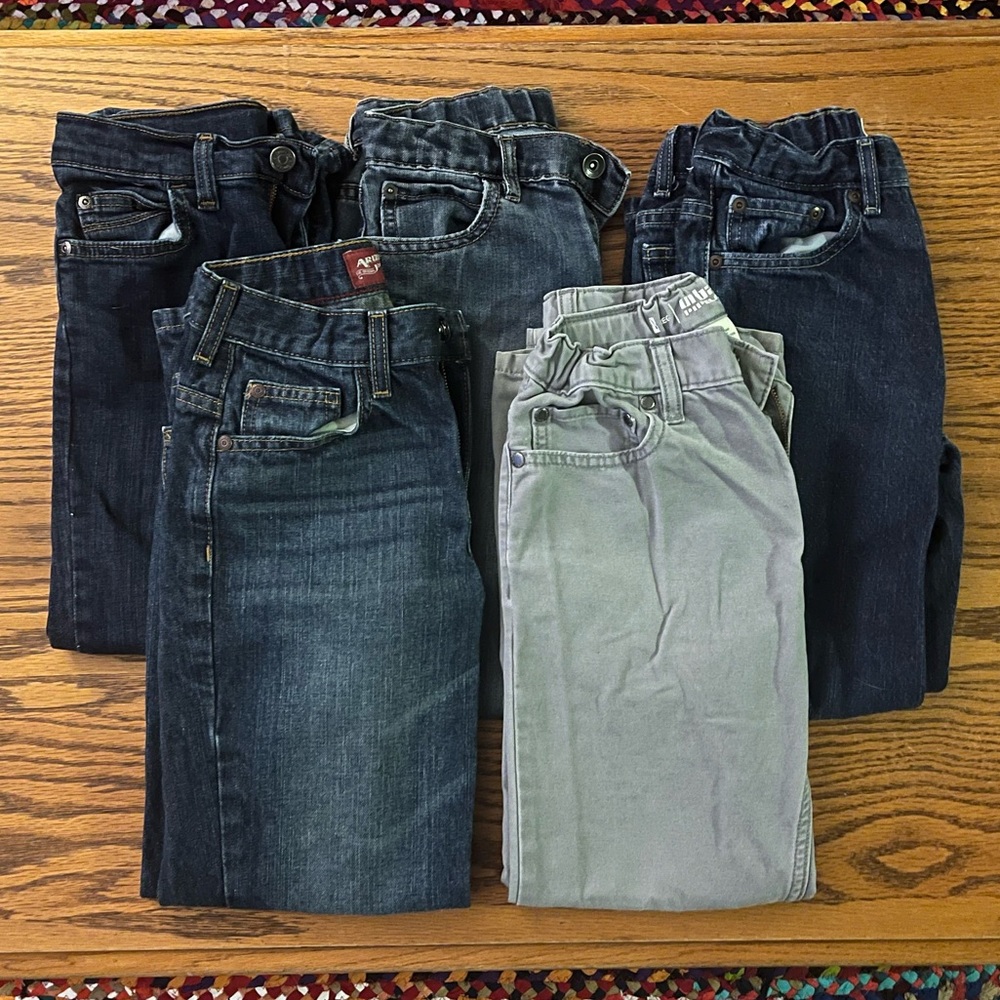 5 pairs boys size 8 pants